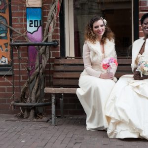 bruidsmake-up en kapsel aan huis in Amsterdam