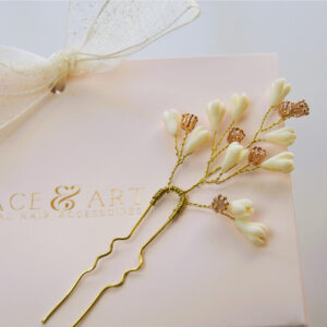 14 Clay roset hair pin