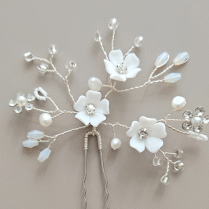 clay flower pin