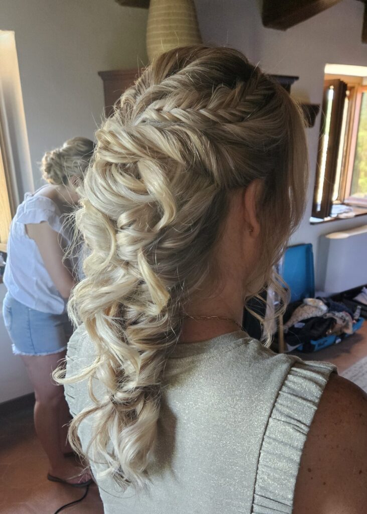 mermaid braid met krul