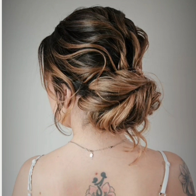 bruidskapsels low bun
