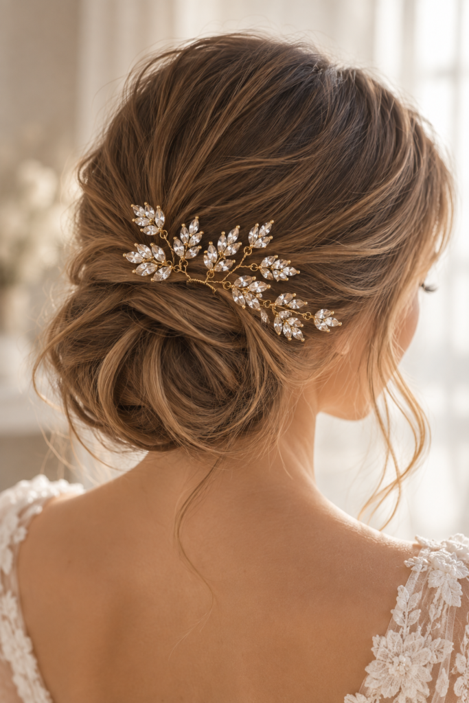 gouden luxe accessoire bruid