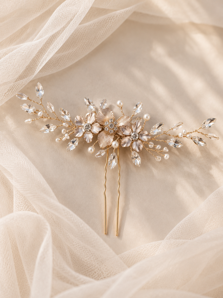 luxe gouden bruidsaccessoire