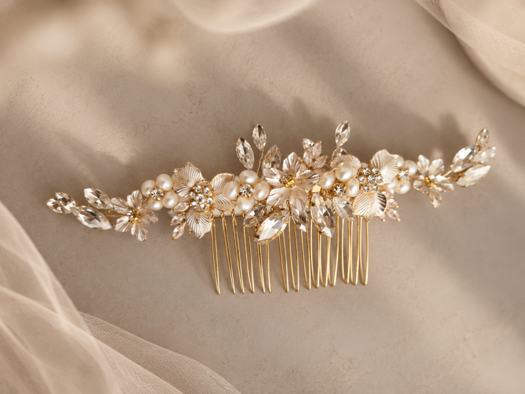 luxe gouden bruidsaccessoire
