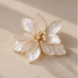 grote bloem bruid accessoire