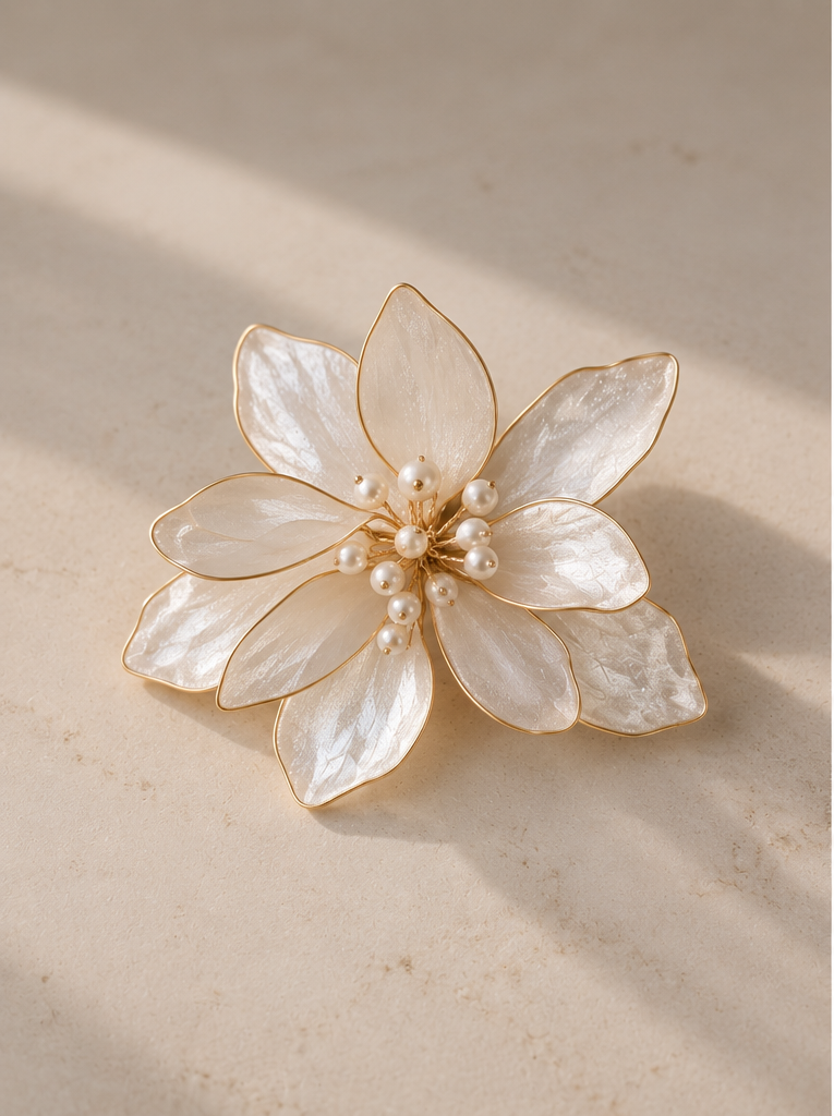 grote bloem bruid accessoire